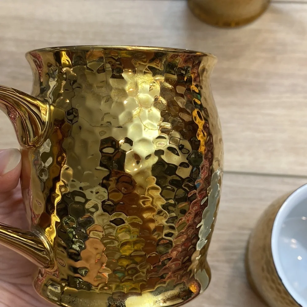 Luxe Habitat Hammered‎ Coffee Mug